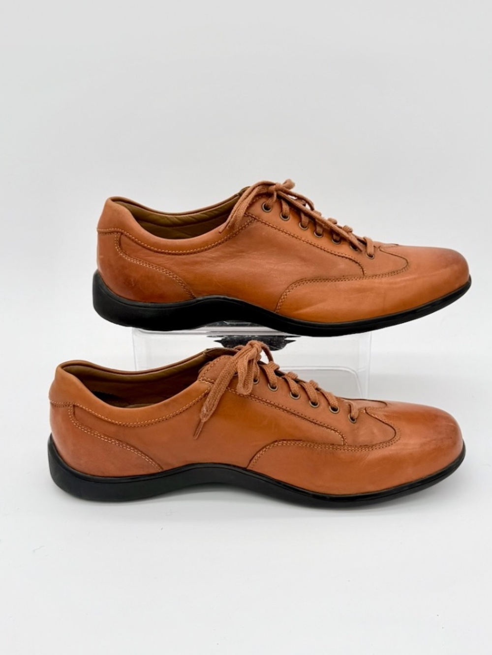 Cole Haan Men's Dalton Leather Lace Up Oxford Sneakers Tan Brown C13300 Size 9 M